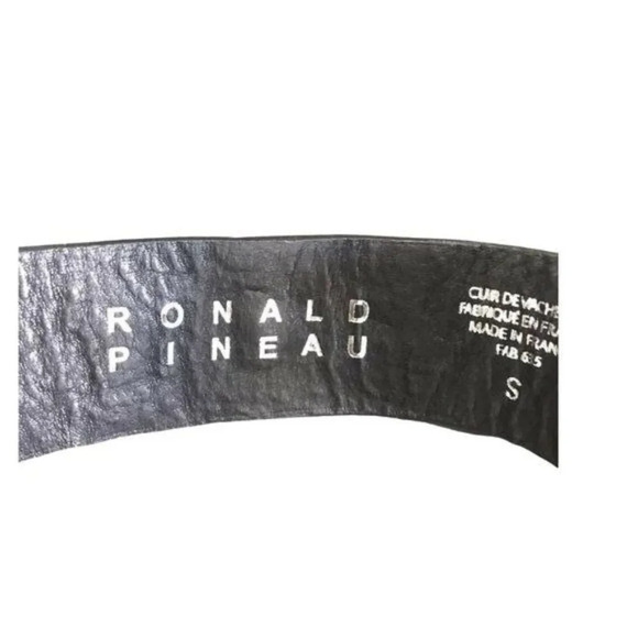 Ronald Pineau Leather Stud Snap Cuff - Picture 6 of 7